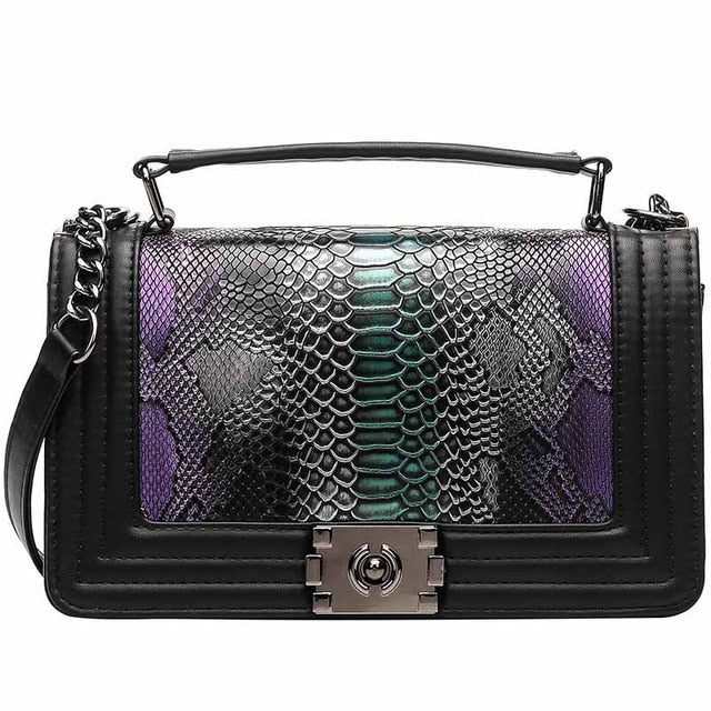 Designer purse female single Shoulder Bag Luxury Brand Women Bag Snake Crossbody bag