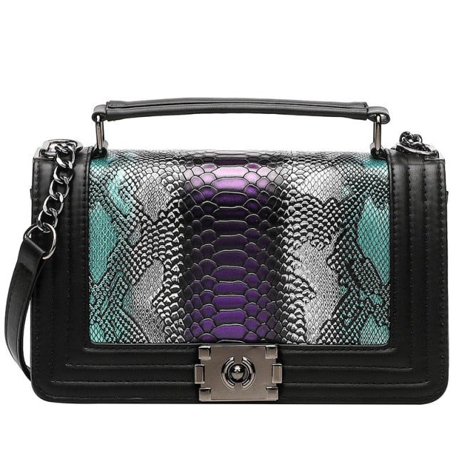 Designer purse female single Shoulder Bag Luxury Brand Women Bag Snake Crossbody bag
