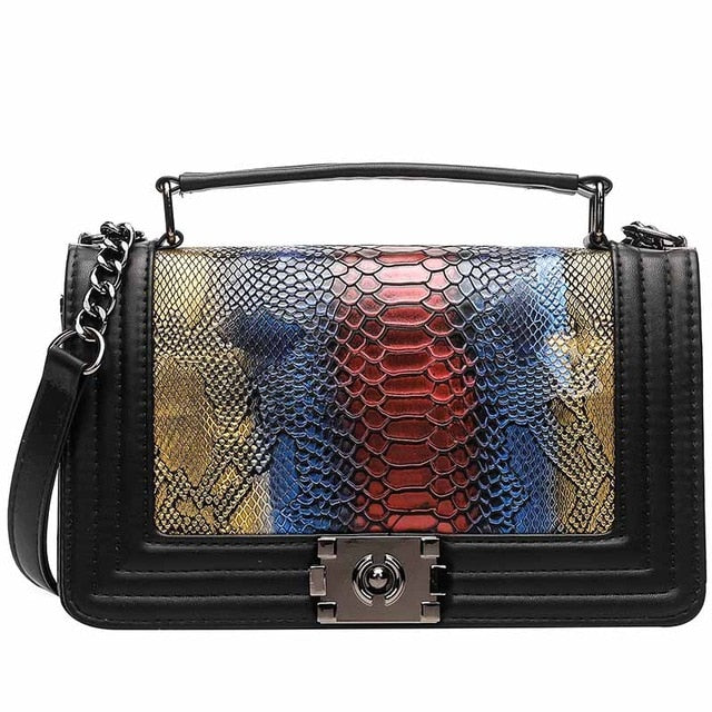 Designer purse female single Shoulder Bag Luxury Brand Women Bag Snake Crossbody bag