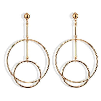 FNIO Fashion Vintage Earrings For Women Big Geometric