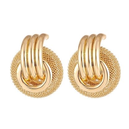 FNIO Fashion Vintage Earrings For Women Big Geometric
