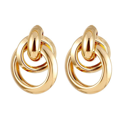 FNIO Fashion Vintage Earrings For Women Big Geometric