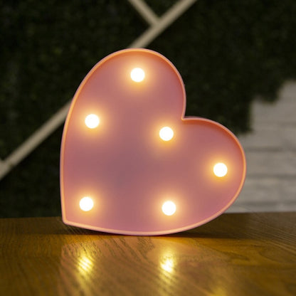 Decorative Letters Alphabet Letter LED Lights Luminous Number Lamp