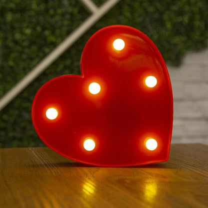 Decorative Letters Alphabet Letter LED Lights Luminous Number Lamp