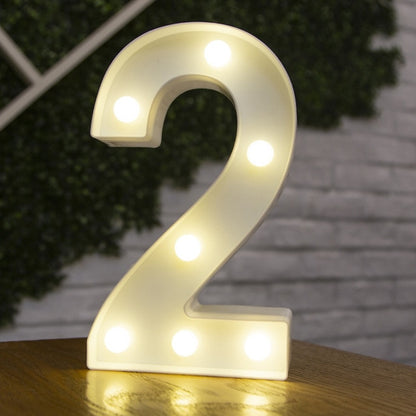 Decorative Letters Alphabet Letter LED Lights Luminous Number Lamp