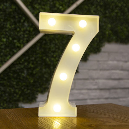 Decorative Letters Alphabet Letter LED Lights Luminous Number Lamp