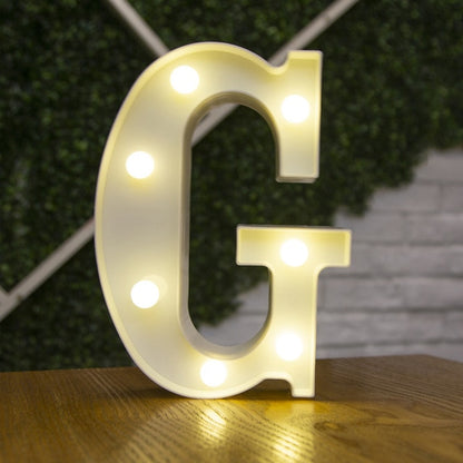 Decorative Letters Alphabet Letter LED Lights Luminous Number Lamp