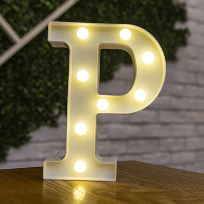 Decorative Letters Alphabet Letter LED Lights Luminous Number Lamp