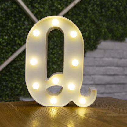 Decorative Letters Alphabet Letter LED Lights Luminous Number Lamp