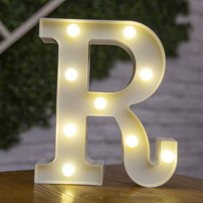 Decorative Letters Alphabet Letter LED Lights Luminous Number Lamp
