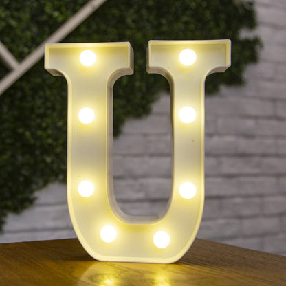 Decorative Letters Alphabet Letter LED Lights Luminous Number Lamp