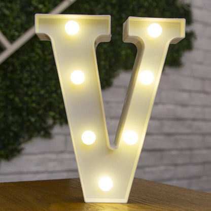 Decorative Letters Alphabet Letter LED Lights Luminous Number Lamp
