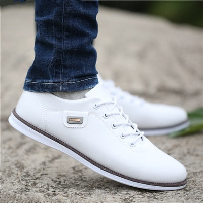 Men's PU Leather Business Casual Shoes For Male Outdoor
