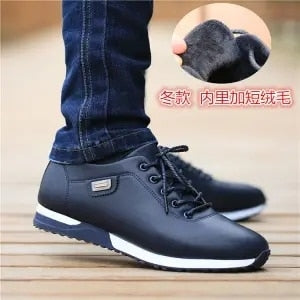Men's PU Leather Business Casual Shoes For Male Outdoor