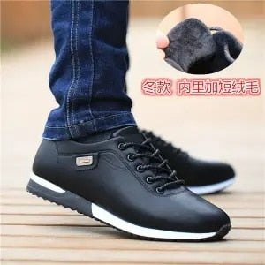 Men's PU Leather Business Casual Shoes For Male Outdoor