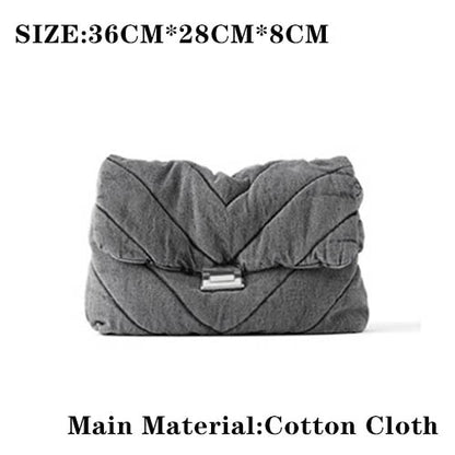 Luxury designer jeans bags women denim chain crossbody bags - Shopy Max