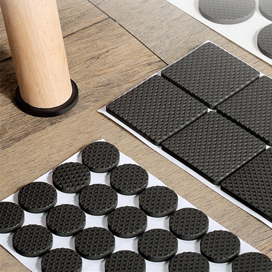 Black Self Adhesive Furniture Leg Rug Anti Scratch Floor Protectors Chair