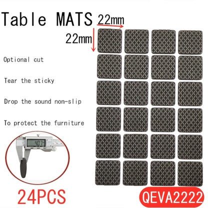 Black Self Adhesive Furniture Leg Rug Anti Scratch Floor Protectors Chair