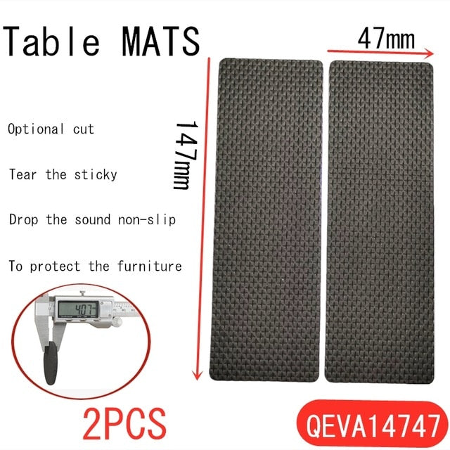 Black Self Adhesive Furniture Leg Rug Anti Scratch Floor Protectors Chair