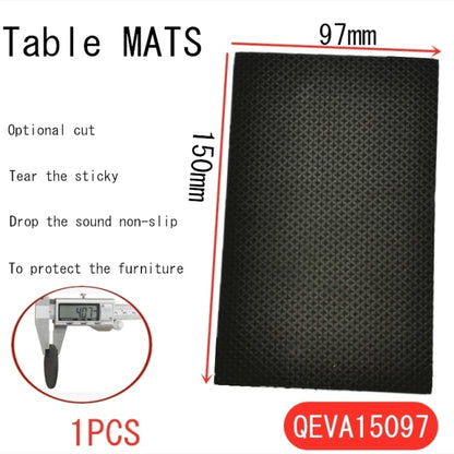 Black Self Adhesive Furniture Leg Rug Anti Scratch Floor Protectors Chair