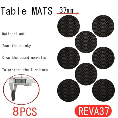 Black Self Adhesive Furniture Leg Rug Anti Scratch Floor Protectors Chair