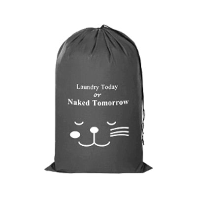 Smile Shape Nylon Laundry Bag Wash Me Travel Storage Pouch Machine