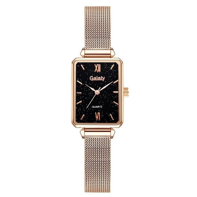 Gaiety Brand Women Watches Fashion Square Ladies Quartz Watch Bracelet