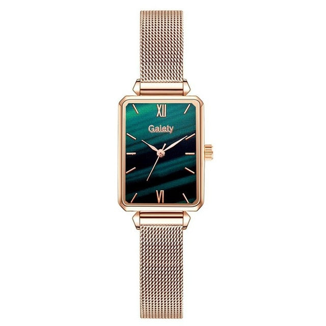 Gaiety Brand Women Watches Fashion Square Ladies Quartz Watch Bracelet