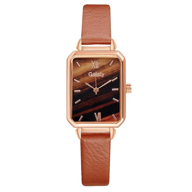 Gaiety Brand Women Watches Fashion Square Ladies Quartz Watch Bracelet
