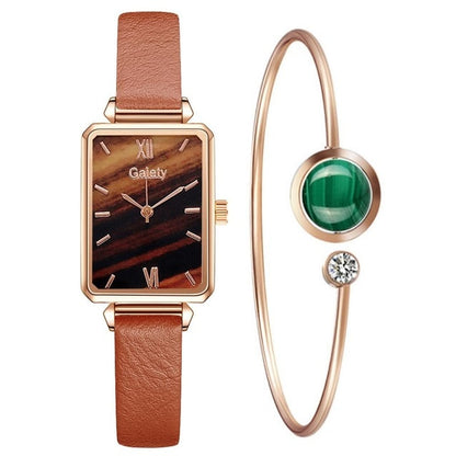 Gaiety Brand Women Watches Fashion Square Ladies Quartz Watch Bracelet