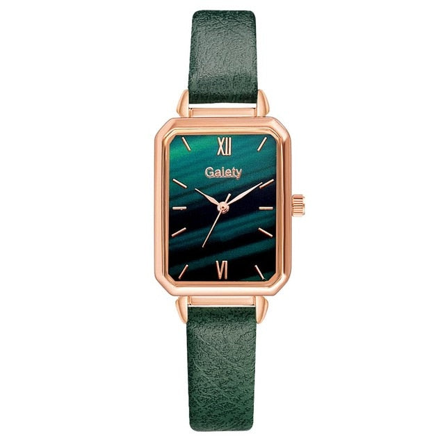 Gaiety Brand Women Watches Fashion Square Ladies Quartz Watch Bracelet