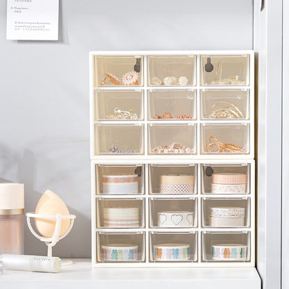 Fowecelt 6/9 Grids Organizer Jewelry Box Make Up Organizer Storage