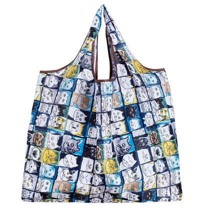 BIG Eco-Friendly Folding Shopping Bag Reusable Portable Shoulder