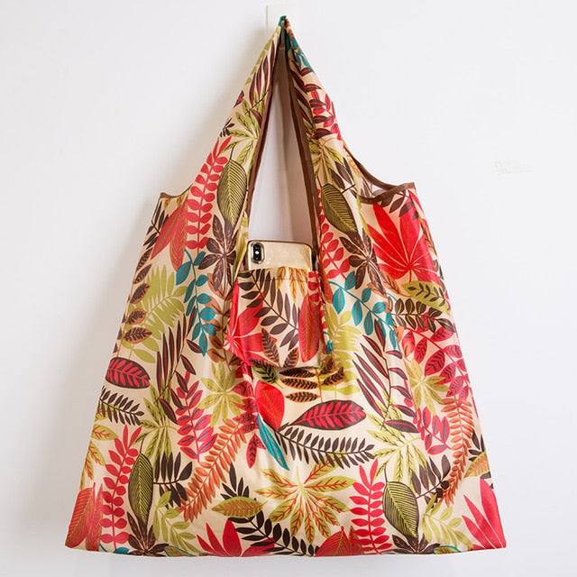 BIG Eco-Friendly Folding Shopping Bag Reusable Portable Shoulder