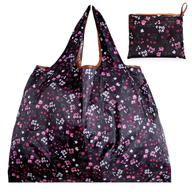 BIG Eco-Friendly Folding Shopping Bag Reusable Portable Shoulder