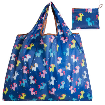 BIG Eco-Friendly Folding Shopping Bag Reusable Portable Shoulder