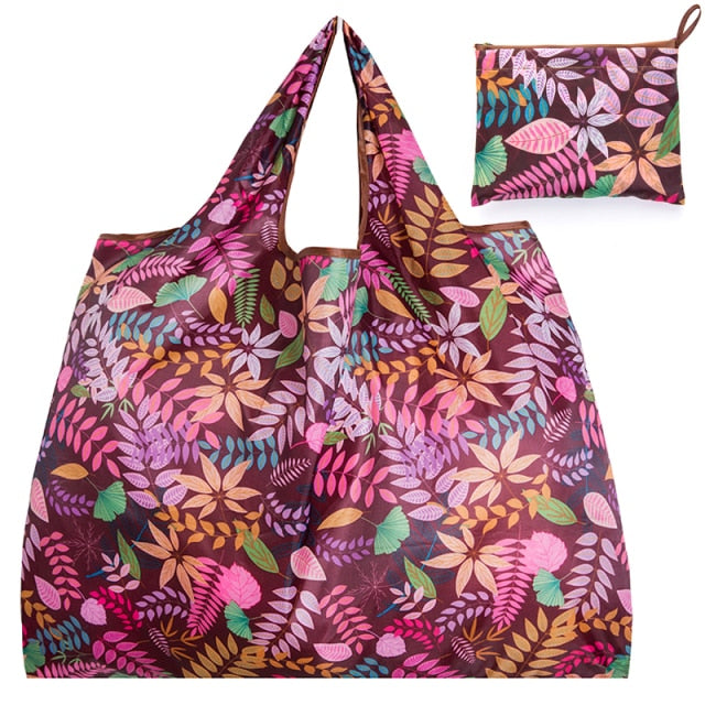 BIG Eco-Friendly Folding Shopping Bag Reusable Portable Shoulder