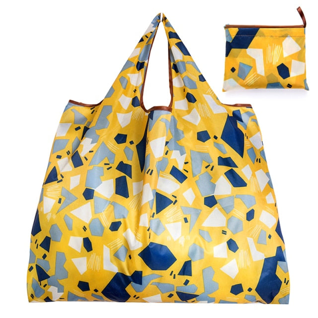 BIG Eco-Friendly Folding Shopping Bag Reusable Portable Shoulder