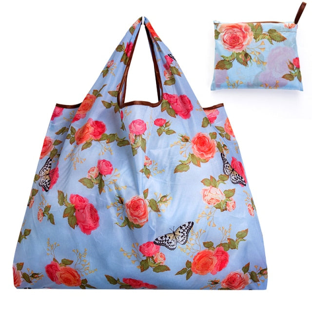 BIG Eco-Friendly Folding Shopping Bag Reusable Portable Shoulder