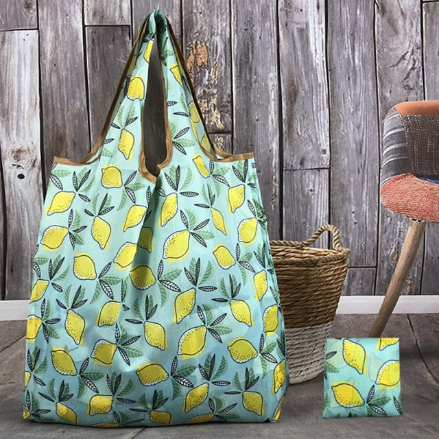 BIG Eco-Friendly Folding Shopping Bag Reusable Portable Shoulder