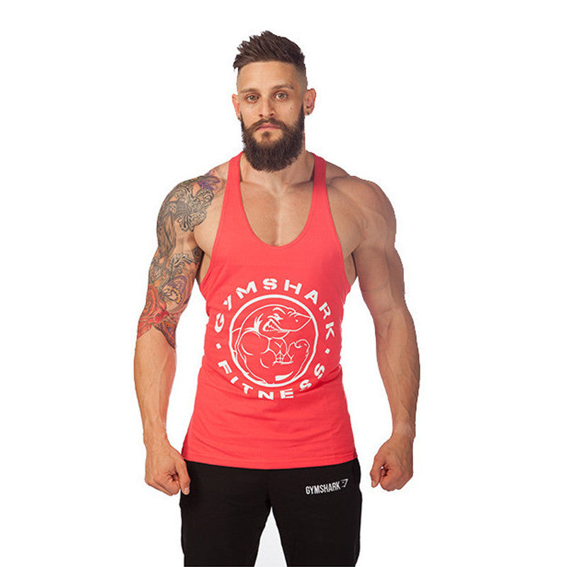 Golds Gym Stringer Tank Top Men Bodybuilding gym Clothing Fitness Mens Shirt - Shopy Max