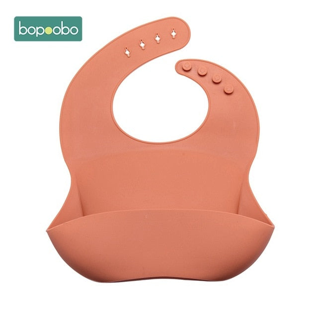 Bopoobo Baby Bib Adjustable Animal Picture Waterproof Saliva