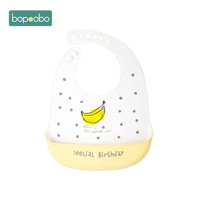 Bopoobo Baby Bib Adjustable Animal Picture Waterproof Saliva