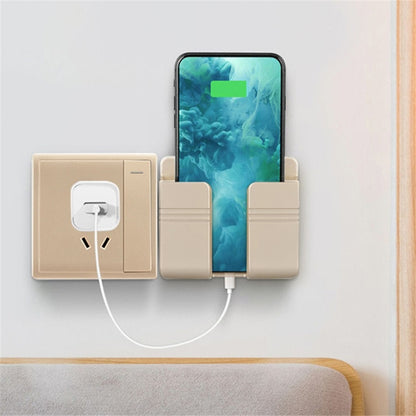 Mobile Phone Charging Hanging Holder Multifunction Wall Mounted Plug Bracket
