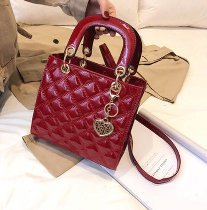 Luxury Brand Tote bag 2021 Fashion New High Quality Patent Leather Women's Designer Handbag Lingge Chain Shoulder Messenger Bag