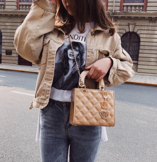 Luxury Brand Tote bag 2021 Fashion New High Quality Patent Leather Women's Designer Handbag Lingge Chain Shoulder Messenger Bag