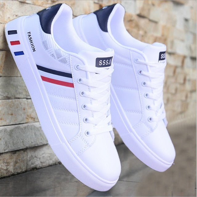 2021 New Men Flat Shoes Summer Breathable Solid Lace Up Male Business