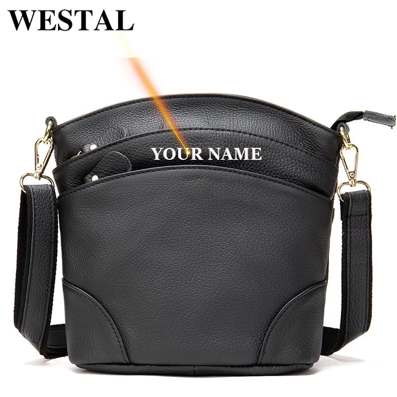 WESTAL Leather Shoulder Bag for Women Purses and Handbags Women's Bag