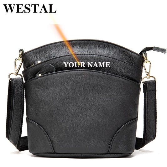 WESTAL Leather Shoulder Bag for Women Purses and Handbags Women's Bag