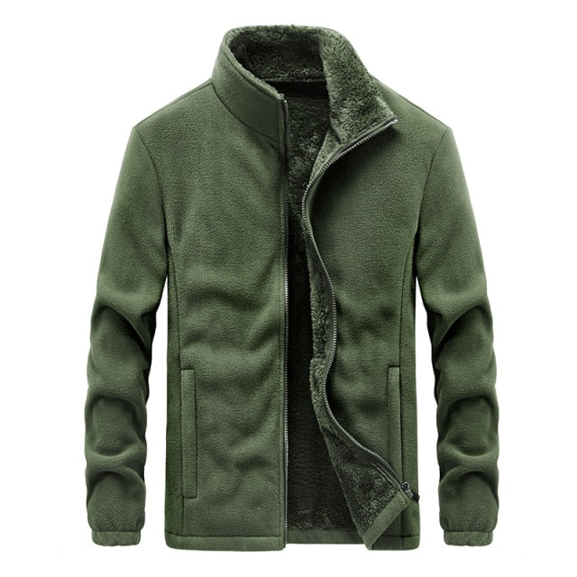 Men 2021 New Winter Fleece Jacket Parka Coat Men Spring Casual Tactical Army
